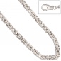 Preview: Königsarmband 925 Sterling Silber 21 cm Armband Silberarmband Karabiner