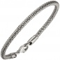 Preview: Armband 925 Sterling Silber rhodiniert 19 cm Silberarmband Karabiner