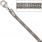 Preview: Armband 925 Sterling Silber rhodiniert 19 cm Silberarmband Karabiner