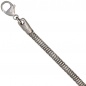 Preview: Armband 925 Sterling Silber rhodiniert 19 cm Silberarmband Karabiner