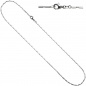 Preview: Gliederkette 925 Silber 1,4 mm 45 cm Halskette Kette Silberkette Karabiner