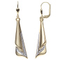Preview: Boutons 333 Gold Gelbgold bicolor Ohrringe Ohrhänger Goldohrringe