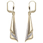 Preview: Boutons 333 Gold Gelbgold bicolor Ohrringe Ohrhänger Goldohrringe