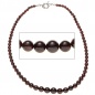 Mobile Preview: Halskette Edelsteinkette Granat Verlauf 45 cm Kette