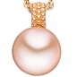 Preview: Anhänger 585 Gold Rotgold 1 rosa Süßwasser-Perle Goldanhänger Perlenanhänger