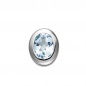 Preview: Anhänger oval 925 Sterling Silber rhodiniert 1 Blautopas blau hellblau