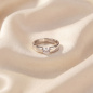 Preview: Damen Ring 925 Sterling Silber rhodiniert 1 Zirkonia Silberring