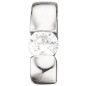 Preview: Einhänger Anhänger 925 Sterling Silber rhodiniert 1 Zirkonia