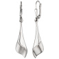Preview: Boutons 925 Sterling Silber mattiert Ohrringe Ohrhänger Silberohrringe