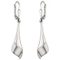 Preview: Boutons 925 Sterling Silber mattiert Ohrringe Ohrhänger Silberohrringe