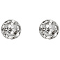Preview: Ohrstecker Kugel Edelstahl mit Kristallsteinen Ohrringe Kugelohrstecker