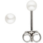 Preview: Ohrstecker 925 Sterling Silber 2 Süßwasser Perlen Ohrringe Perlenohrstecker