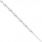 Preview: Armband Unendlichkeit 925 Sterling Silber mit Zirkonia 19 cm Silberarmband