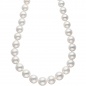Preview: Collier Perlenkette Südsee Perlen 45 cm Verschluss 585 Gold Halskette Kette