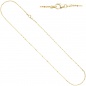 Preview: Criss-Cross Kette 333 Gelbgold 1,3 mm 42 cm Gold Halskette Goldkette Karabiner