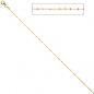 Preview: Criss-Cross Kette 333 Gelbgold 1,3 mm 42 cm Gold Halskette Goldkette Karabiner
