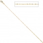 Preview: Criss-Cross Kette 333 Gelbgold 1,3 mm 42 cm Gold Halskette Goldkette Karabiner