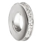 Preview: Anhänger 925 Sterling Silber rhodiniert mit Zirkonia rundum