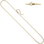 Preview: Halskette Edelstahl gold farben beschichtet 2,2 mm 46 cm Kette