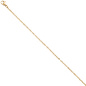 Preview: Halskette Edelstahl gold farben beschichtet 2,2 mm 46 cm Kette