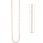 Preview: Halskette Edelstahl rotgold farben beschichtet 2,2 mm 47 cm Kette