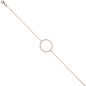 Preview: Armband 925 Sterling Silber rotgold vergoldet 52 Zirkonia 21 cm