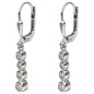 Preview: Ohrhänger 925 Sterling Silber 8 Zirkonia Ohrringe Silberohrringe