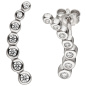 Preview: Ohrstecker 925 Sterling Silber 14 Zirkonia Ohrringe Silberohrringe