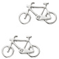 Preview: Kinder Ohrstecker Fahrrad Bike 925 Sterling Silber Ohrringe Kinderohrringe