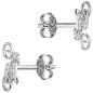 Preview: Kinder Ohrstecker Fahrrad Bike 925 Sterling Silber Ohrringe Kinderohrringe