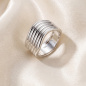 Preview: Damen Ring breit 925 Sterling Silber Silberring