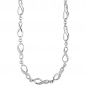 Mobile Preview: Collier Halskette Unendlich 925 Silber mit Zirkonia 48 cm Kette Silberkette