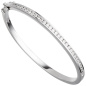 Preview: Armreif Armband 925 Sterling Silber mit 31 Zirkonia Silberarmband Silberarmreif