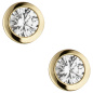 Preview: Ohrstecker rund 333 Gold Gelbgold 2 Zirkonia Ohrringe Goldohrringe