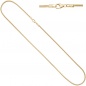 Preview: Schlangenkette aus 585 Gelbgold 2,4 mm 45 cm Gold Kette Halskette Goldkette