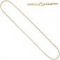 Preview: Schlangenkette aus 585 Gelbgold 2,4 mm 50 cm Gold Kette Halskette Goldkette