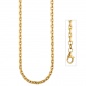 Preview: Ankerkette 333 Gold Gelbgold diamantiert 3 mm 50 cm Kette Halskette Goldkette
