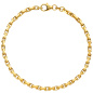 Preview: Ankerarmband 333 Gold Gelbgold diamantiert 21 cm Armband Goldarmband