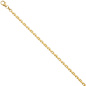Preview: Ankerarmband 333 Gold Gelbgold diamantiert 21 cm Armband Goldarmband