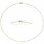 Preview: Halsreif 925 Sterling Silber gold vergoldet 1,1 mm 45 cm Kette Halskette