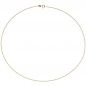 Preview: Halsreif 925 Sterling Silber gold vergoldet 1,1 mm 45 cm Kette Halskette