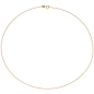 Preview: Halsreif 925 Sterling Silber gold vergoldet 1,1 mm 45 cm Kette Halskette