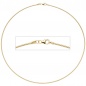 Mobile Preview: Halsreif 925 Sterling Silber gold vergoldet 1,5 mm 45 cm Kette Halskette