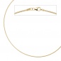 Mobile Preview: Halsreif 925 Sterling Silber gold vergoldet 1,5 mm 45 cm Kette Halskette