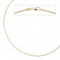 Preview: Halsreif 925 Sterling Silber gold vergoldet 1,5 mm 45 cm Kette Halskette