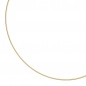 Preview: Halsreif 925 Sterling Silber gold vergoldet 1,5 mm 45 cm Kette Halskette