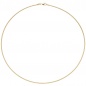 Preview: Halsreif 925 Sterling Silber gold vergoldet 1,5 mm 45 cm Kette Halskette