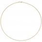 Preview: Halsreif 925 Sterling Silber gold vergoldet 1,5 mm 45 cm Kette Halskette