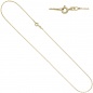 Preview: Venezianerkette 925 Sterling Silber gold vergoldet 0,9 mm 50 cm Kette Halskette