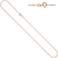 Preview: Panzerkette 925 Sterling Silber rotgold vergoldet 1,3 mm 45 cm Kette Halskette